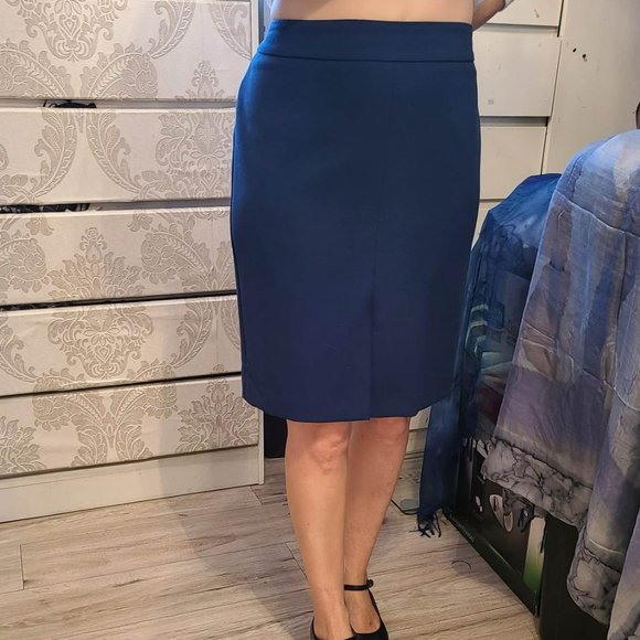 Le Chateau sapphire blue pencil skirt size 12 - Picture 1 of 2